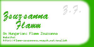 zsuzsanna flamm business card